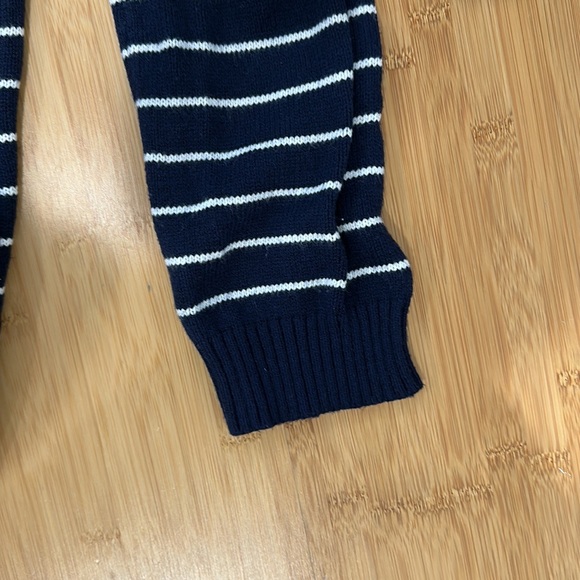 Navy and white striped cardigan - Picture 5 of 7